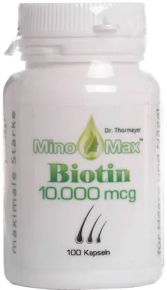 Биотин MinoMax Biotin для роста волос 100 таблеток (4270001445858)