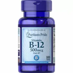 Вітаміни Puritan's Pride Vitamin B-12 100 таблеток (074312113703)