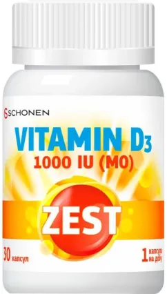Вітамін Schonen D3 1000 IU 30 капсул (000001354)