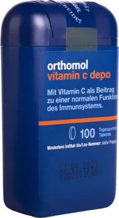 Витамины и минералы Orthomol Vitamin C depo (для поддержки иммунной системы) таблеток (1247300)