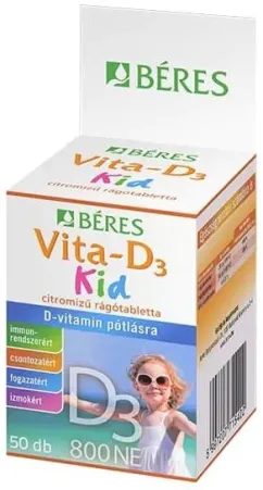 Витамины Береш Фарма Вита-D3 Кид 50 таблеток (5997207711066)