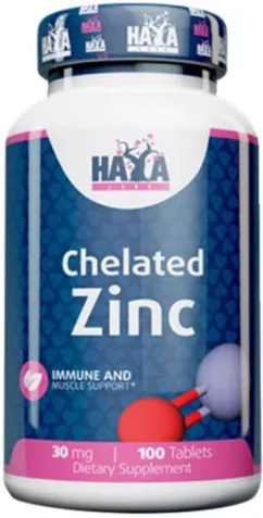 Минералы Haya Labs Zinc Bisglycinate 30 мг 100 таблеток (858047007595)