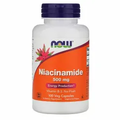 Ніацин (В3) 500 мг, Now Foods 100 таблеток (733739004802)