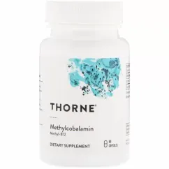 Вітаміни Thorne Research Метилкобаламін, Methylcobalamin, 1000 мкг, 60 капсул (693749125020)