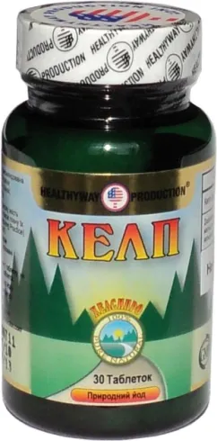Вітамінно-мінеральний комплекс Healthyway Production Келп 30 таблеток (616659001475)