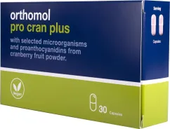 Вітаміни та мінерали Orthomol Pro Cran Plus (для профілактики сечовивідних шляхів) (12502540)