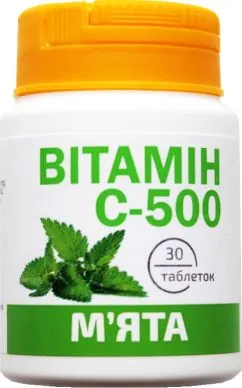 Витамин С-500 Красота и Здоровье 30 таблеток со вкусом мяты (4820142438129)