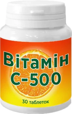 Вітамін С-500 Красота та Здоров'я 30 таблеток (4820142434909)