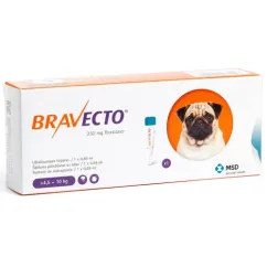 Краплі Bravecto Spot On від бліх та кліщів для собак середніх порід вагою від 4,5 до 10 кг, 1 піпетка, 250 мл (fa-37708)