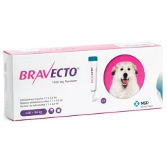 Краплі Bravecto Spot On від бліх та кліщів для собак гігантських порід вагою від 40 до 56 кг, 1 піпетка, 1400 мл (fa-37706)