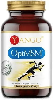Харчова добавка Yango Optimm 630 мг 90 капсул з органічною сіркою (5907483417866)