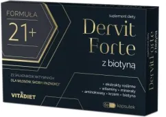 Комплекс для волосся з Біотином Vitadiet Dervit Forte 60 капсул (VD7398)