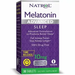 Вітаміни Natrol Melatonin Advanced Sleep 10 мг 100 таблеток (047469072797)