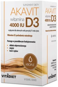 Витамин Д3 Vitadiet Akavit Witamina D3 4000 IU 30 мл (VD265)