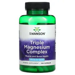 Комплекс тройного магния Swanson Triple Magnesium Complex 400 мг 100 капсул (SW808)
