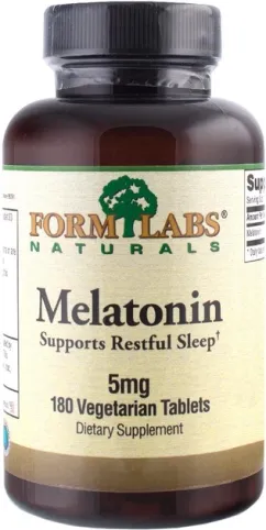 Вітаміни Form Labs Naturals Melatonin 5 мг 180 таблеток (871230002573)