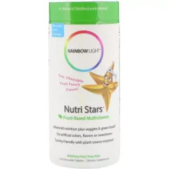 Мультивітаміни Rainbow Light на основі харчових продуктів Nutri Stars з фруктовим смаком 120 жувальних таблеток (21888105441)