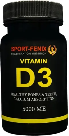 Вітаміни D3 SPORT-FENIX 5000 МЕ 60 таблеток (4820259600327)