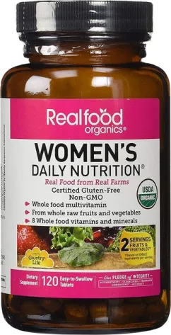 Витаминно-минеральный комплекс Country Life Real food organics Women's 120 таблеток (015794091059)