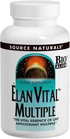 Мультивітаміни Source Naturals Elan Vital 30 таблеток (021078000587)