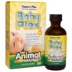 Вітаміни Natures Plus Animal Parade Baby Plex рідкі мультивітаміни для немовлят апельсин 60 мл (97467299887)