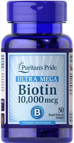 Вітаміни Puritan's Pride Biotin 50 капсул (025077514632)