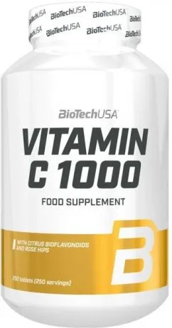 Витамины Biotech Vitamin C 1000 250 таблеток (5999076218011)