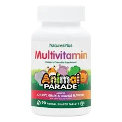 Мультивитамины для Детей, Вкус ассорти, Source of Life, Animal Parade, Natures Plus, 90 таблеток в ф (097467299184)