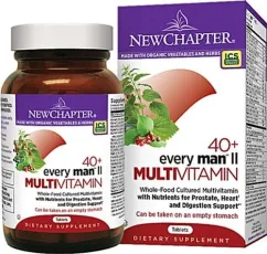 Мультивитамины New Chapter Every Man's Ежедневные мультивитамины для мужчин II 40 + 48 таблеток (727783003300)