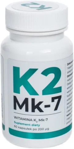 Витамин K2 VISANTO K2 Mk-7 200 мг 60 капсул (LV231)