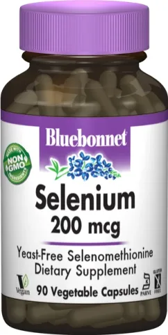 Мінерали Bluebonnet Nutrition  селен 200 мкг 90 гелевих капсул (743715007369)