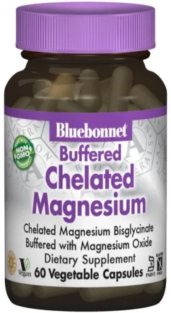 Минералы Bluebonnet Nutrition Albion Хелатный буферный магний 200 мг 60 гелевых капсул