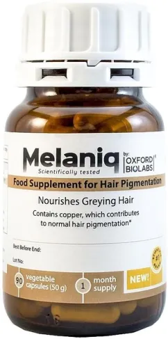 Молекулярная добавка Oxford Biolabs Melaniq для поддержания цвета волос и профилактики ранней седины (5060251250062)