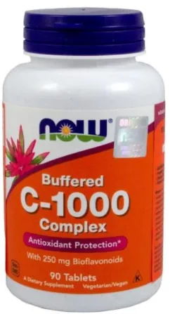 Добавка харчова Now Foods Vitamin C 1000 Complex Buffered 90 таблеток (733739007001)