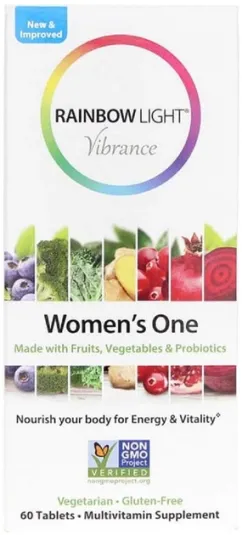 Полівітаміни Rainbow Light для жінок Women's One Vibrance 60 таблеток (21888217038)