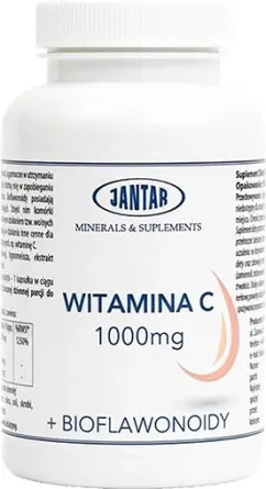 Витамин C Jantar 1000 мг + Добавки = биофлавоноиды 90 к (JAN410)