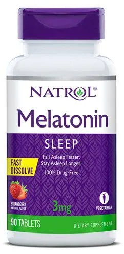 Вітаміни Natrol Melatonin 3 мг Straw 90 таблеток (047469060763)