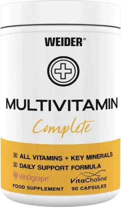 Вітаміни Weider MULTIVITAMIN Complete 90 к (4044782390566)
