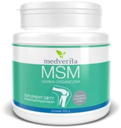Пищевая добавка Medverita MSM органическая сера 400г порошок (5905669084215)