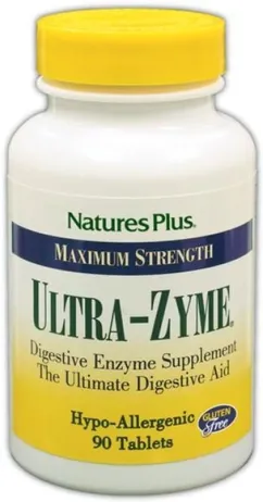 Комплекс Nature's Plus Ultra-Zyme для улучшения пищеварения 90 таблеток (97467044524)