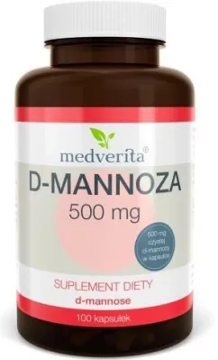 Пищевая добавка Medverita Д-манноза 500мг 100 капсул Мочевой пузырь (5900718340007)