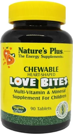 Вітаміни Natures Plus Love Bites мультивітамінний і мультимінеральний комплекс 90 таблеток (97467029941)