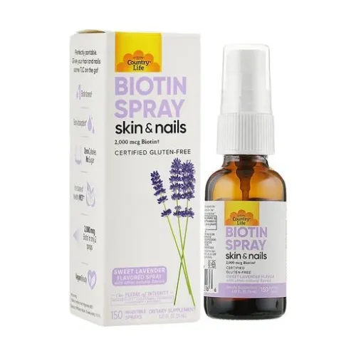 Витамины Country Life Biotin Spray 2000 mcg 24 мл Sweet lavander (015794065166) - фото №2