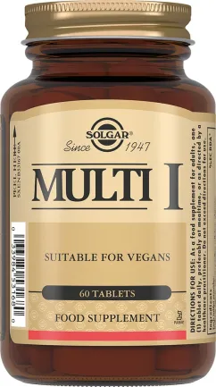 Вітаміни Solgar Мульти-I №60 таблеток (033984531680)