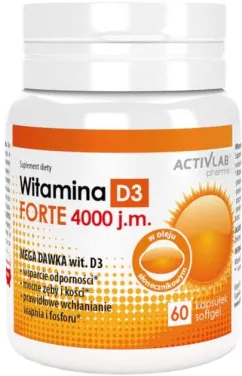 Вітамін D3 ActivLab Pharma Witamina D3 4000 мг 60 капсул (5903260902532)