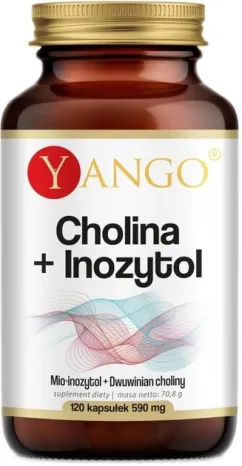 Харчова добавка Yango Холін Інозитол 120 капсул (5904194060299)