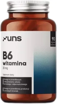 Пищевая добавка UNS B6 Витамин 90 растительных капсул (5904238961599)