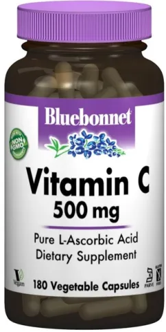 Витамины Bluebonnet Nutrition витамин С 500 мг 180 гелевых капсул (743715005129)