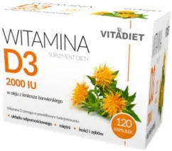 Пищевая добавка Vitadiet Акавит Витамин D3 2000 МЕ 120 капсул (5900425006463)