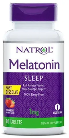 Вітаміни Natrol Melatonin 1 мг Straw 90 таблеток (047469063245)